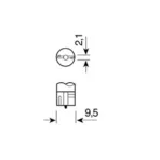 ΛΑΜΠΑ ΑΚΑΛΥΚΗ 12V/5W WY5W - Image 3