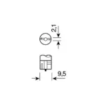 ΛΑΜΠΕΣ W5W 5W 12V 10 ΤΕΜ. - Image 3