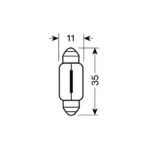 ΛΑΜΠΑ ΣΩΛΗΝΩΤΗ C5W/12V SV8,5x8 - Image 2