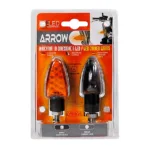 ΦΛΑΣ ΜΗΧΑΝΗΣ ARROW 12V LED (68 x 27 mm) ΜΑΥΡΟ ΜΕ ΠΟΡΤΟΚΑΛΙ ΤΖΑΜΑΚΙ -2 ΤΕΜ. - Image 3