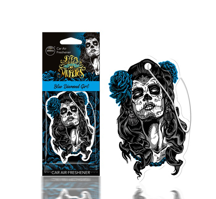 Amio - ΑΡΩΜΑΤΙΚΟ ΚΡΕΜΑΣΤΟ AROMA CAR MUERTOS BLUE DIAMONT GIRL - 1 TEM. (A10820/AM) Amio - ΑΡΩΜΑΤΙΚΟ ΚΡΕΜΑΣΤΟ AROMA CAR MUERTOS BLUE DIAMONT GIRL - 1 TEM. (A10820/AM) - Image 1