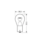 ΛΑΜΠΑΚΙΑ 12V/PY21W ΚΑΘΡΕΠΤΗΣ - Image 2