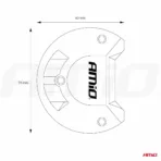 Amio - ΠΡΟΒΟΛΕΑΣ ΕΡΓΑΣΙΑΣ WORKING LAMP 120 SMD LED 9>36V 36.000lm 6.000>6.500K 450x74x63mm AWL27 - 1 ΤΕΜ. (02541/AM) - Image 6